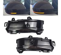 Yoegerery 2 pezzi indicatori di direzione dinamici a LED nello specchietto retrovisore per Land Rover Discovery Sport Per Range Rover Evoque Velar Per Jaguar F-Pace E-Pace (Nero)