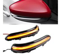 Yoegerery 2 pezzi indicatori di direzione dinamici a LED nello specchietto retrovisore per Peugeot 2008 208 2013-2020 per Citroen C3 C4 For Cactus 2016 Dinamico (Nero)