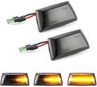 Yoegerery Indicatore laterale dinamico a LED ambrato super luminoso Canbus ripetitore sequenziale luci per O-pel I-nsignia Astra H Zafira B Corsa D per C-hevrolet Cruze (nero)