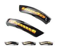 Yoegerery Indicatori di direzione dinamici a LED nello specchietto retrovisore per Ford Focus MK2 MK3 2008-2016 Mondeo MK4 2011-2015 (Nero-Sport)