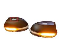 Yoegerery Indicatori di direzione dinamici a LED nello specchietto retrovisore per VW Golf 6 MK6 Golf GTI 6 /R20 2008-2012 T-ouran 2011-2015 (Trasparente, con buco)