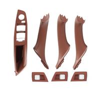 Yoegerery Maniglia interna della portiera interna per BMW serie 5 F10 F11 pannello di ricambio per interruttore del per BMW 520 523 525 528 (Maroon, Singolo foro -7 pezzi)