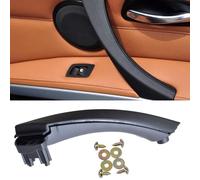 Yoegerery Maniglie delle porte Set di copertura esterna per B-MW E90 E91, lato sinistro destro passeggero interno maniglia tirare per B-MW Serie 3 316 318 320 325 328 330 335 (Nero, Sinistra)