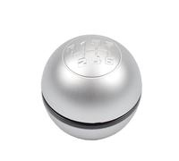 Yoegerery Pomello del cambio manuale in pelle per Alfa Romeo GT 147 166 3.2 V6 (argento opaco, velocità 6R)