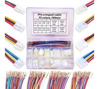 Yoeruyo Molex 5557 - Kit di connettori di prolunga maschio e femmina da 4,2 mm con cavi pre-crimpati di alta qualità da 20 AWG, alloggiamento Molex Mini-Fit Jr a doppia fila 2 x 1/2/3/4/5/6 pin con