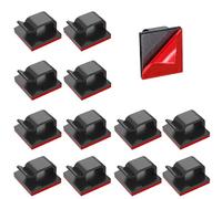 Yoezuo 100 Pezzi Clip Fermacavi Adesivi, Clip per Cavi Adesivi, Autoadesivo Clip Cavo, Gestione del Cavo Autoadesivi Cavo, Fermacavi Supporto Organizer (Nero)