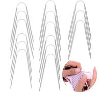 Yoezuo 15 Pezzi Ferri Circolari in Acciaio Inossidabile, 21 cm Ferri da Maglia Circolari, 2 mm, 2.5 mm, 3 mm, 3.5 mm, 4 mm, Ideali per Lavorare a Maglia Progetti di Tessitura