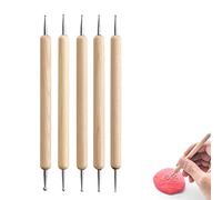 Yoezuo 5 Pezzi Penne per Nail Art Attrezzi a Doppia Punta, Pennelli Unghie Doppia Testa, Decorazioni Unghie Penne Dotter