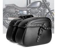 Yofab 1 Paio Borse Laterali Moto per Suzuki LS 650 Savage, Borsa Sella Moto in Pelle PU, Borsa Laterale Moto Impermeabile, Borsa Moto Posteriore,B