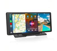 Yofab Portable Wireless Carplay Car Screen per Fiat Qubo 2010-2019, Wireless Car Stereo with Voice Control, HD Car Stereo Touchscreen, Car Audio Receivers,C 10.26 inch