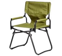 Yofab Sedia da campeggio pieghevole, compatta, per adulti, leggera, da picnic, con braccioli e borsa per il trasporto, per regali di pesca all'aperto (verde militare)