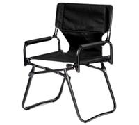 Yofab Sedia da campeggio pieghevole, compatta, per adulti, leggera, da picnic, con braccioli e borsa per il trasporto, idea regalo per pesca all'aperto, colore: nero