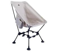 Yofab Sedia da campeggio pieghevole, leggera, sedia da campeggio per adulti, compatta, pieghevole, con sedili extra larghi e borsa per il trasporto, regali essenziali per la pesca (bianco sporco