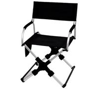 Yofab Sedia da campeggio pieghevole per adulti, struttura in alluminio, design compatto, sedia pieghevole con braccioli e borsa per il trasporto, per regali di pesca all'aperto (nero)