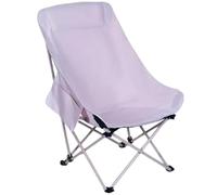 Yofab Sedia da campeggio pieghevole, sedia da campeggio leggera, per picnic, luna, per adulti, con tasche laterali e borsa per il trasporto, per regali di pesca all'aperto (rosa viola, stile 4)