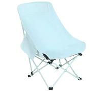 Yofab Sedia da campeggio pieghevole, sedia da campeggio leggera, per picnic, luna, per adulti, con tasche laterali e borsa per il trasporto, per regali di pesca all'aperto (azzurro, stile 4)