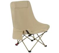 Yofab Sedia da campeggio pieghevole, sedia da campeggio leggera, per picnic, luna, per adulti, con tasche laterali e borsa per il trasporto per regali di pesca all'aperto (giallo sabbia fine, B)