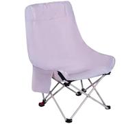 Yofab Sedia da campeggio pieghevole, sedia da campeggio leggera, per picnic, luna, per adulti, con tasche laterali e borsa per il trasporto, per regali di pesca all'aperto (rosa viola, B)