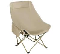 Yofab Sedia da campeggio pieghevole, sedia da campeggio leggera, per picnic, luna, per adulti, con tasche laterali e borsa per il trasporto per regali di pesca all'aperto (giallo sabbia fine, stile 4)