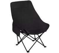 Yofab Sedia pieghevole da campeggio pieghevole, sedia da campeggio leggera, per picnic, luna, per adulti, con tasche laterali e borsa per il trasporto, per regali di pesca all'aperto (nero, stile 4)