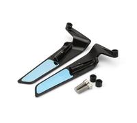 YOFAB Specchietti Retrovisori Moto per Ducati Hypermotard 950 2019-2024, Specchietti Laterali Girevoli Regolabili Pieghevoli e Regolabili, Specchietti Moto Stealth,A Blue