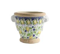 Yofab Vasi da fiori Vaso decorativo da bancone in stile americano a due orecchie, for la casa e il giardino Decorazioni da giardino(Holes)