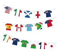 YOFANUP Bandiere della Coppa del Mondo di rugby 2025, decorazioni per la Coppa del Mondo di rugby da donna, decorazione per feste in Inghilterra, bandierine di alta qualità per bar, club, giardino