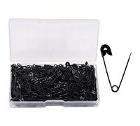 YOFASEN 300 Pezzi Spille di Sicurezza - Spille da Balia Grandi e Piccole Spilla placcata in Nichel - per Abbigliamento Artigianato Artigianato Cucito Creazione di Gioielli Uso Domestico, Nero, 22 mm