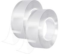 YOFASEN 3M Nastro Biadesivo Extra Forte Trasparente - Rimovibile Multifunzione Nano Potent Tape, Nastro Adesivo di Montaggio per Tappeti, Poster Fotografici, Interni ed Esterni