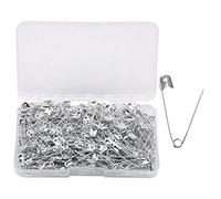 YOFASEN 400 Pezzi Spille di Sicurezza - Spille da Balia Grandi e Piccole Spilla placcata in Nichel - per Abbigliamento Artigianato Artigianato Cucito Creazione di Gioielli, Argento, 27 mm