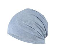 YOFASEN Berretto Slouchy - Cappello in Cotone Chemio Cancro Cappuccio per Dormire Cappuccio Turbante Copricapo Elastico Musulmano per Donna Uomo, Grigio, Taglia Unica