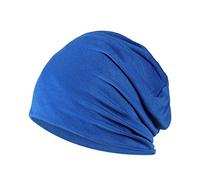 YOFASEN Berretto Slouchy - Cappello in Cotone Chemio Cancro Cappuccio per Dormire Cappuccio Turbante Copricapo Elastico Musulmano per Donna Uomo, Blu Reale, Taglia Unica