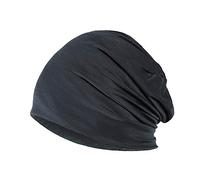 YOFASEN Berretto Slouchy - Cappello in Cotone Chemio Cancro Cappuccio per Dormire Cappuccio Turbante Copricapo Elastico Musulmano per Donna Uomo, Grigio Scuro, Taglia Unica