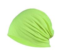 YOFASEN Berretto Slouchy - Cappello in Cotone Chemio Cancro Cappuccio per Dormire Cappuccio Turbante Copricapo Elastico Musulmano per Donna Uomo, Giallo Fluorescente, Taglia Unica