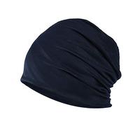 YOFASEN Berretto Slouchy - Cappello in Cotone Chemio Cancro Cappuccio per Dormire Cappuccio Turbante Copricapo Elastico Musulmano per Donna Uomo, Blu Navy, Taglia Unica