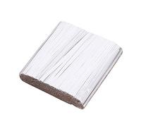 YOFASEN Carta Kraft Legami di Torsione - Cravatte Twist Ties per Biscotti Caramella Cioccolatini, Bianco(1000PCS), 10cmx4mm