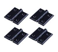 YOFASEN Cerniere Pieghevoli - 4PCS Cerniere per Porte Hardware per Porte Dell'armadio Domestico, In lega di Zinco, Nero, 60 * 60 * 6mm