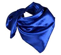 YOFASEN Hijab per Donne - Raso Musulmane Velate Foulard Velo Turbante Sciarpa Scialle Islamico 90×90cm, Blu profondo B