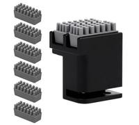 YOFDAL 1 PCS con 6 Spazzole Extra in Silicone, Ugelli Tergicristallo per bambu lab X1/P1 3D, Letto Riscaldato, Spazzole in Silicone Montate, Spazzola per la Pulizia Degli Ugelli