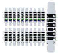 YOFDAL 20 Pezzi Termometro neonato per la Fronte del Bambino Adesivo Portatile Riutilizzabile per il Della Temperatura del Bambino Adulto