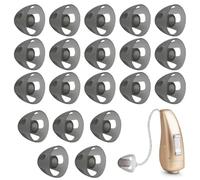 YOFDAL 20PCS Cupole per Apparecchi Acustici, cupole morbide per apparecchi acustici, accessori per apparecchi acustici, morbidi neri, per anziani con problemi di udito