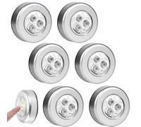 YOFDAL 6 Pezzi armadio, Luce per armadio con sensore, Luce con sensore touch wireless, Lu-ce adesiva a batteria Luci Arma-dio Lu-ce notturna, per Cucina, Corridoio, Scale, B
