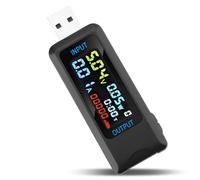 YOFDAL Tester USB Type-C multimetro digitale 4-30 V 0-6,5 A voltmetro amperometro LCD misuratore corrente potenza capacità WH mAh per caricabatterie power bank cavi