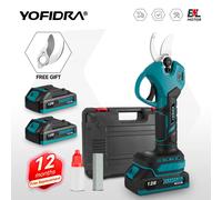 Yofidra 30mm Cesoie elettriche senza spazzole Potatura bonsai per alberi da frutto ricaricabili senza fili per Makita 18V Batteria Pin