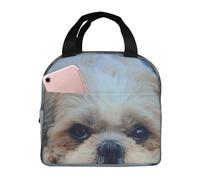 YOFIEN Borsa per il pranzo isolata e spessa per cani Shih Tzu, riutilizzabile e a prova di perdite