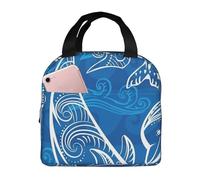 YOFIEN Borsa termica per il pranzo Magical Dolphin, riutilizzabile e a prova di perdite