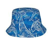YOFIEN Cappello a Secchiello Magico a Forma di Delfino per Uomo e Donna, Cappelli Estivi per Uomo e Donna
