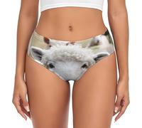 YOFIEN Carino Agnello di Pecora, Slip da Donna, Intimo con Marsupio di Supporto, Slip Morbidi e Confortevoli per Le Donne