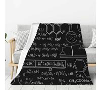 YOFIEN Coperta in flanella super morbida con stampa di chimica organica, spessa, comoda e accogliente, per divano, 80"x60"