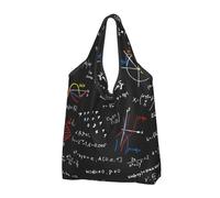 YOFIEN Equazione matematica Formule matematiche Borsa pieghevole Borse per la spesa riutilizzabili di grande capacità